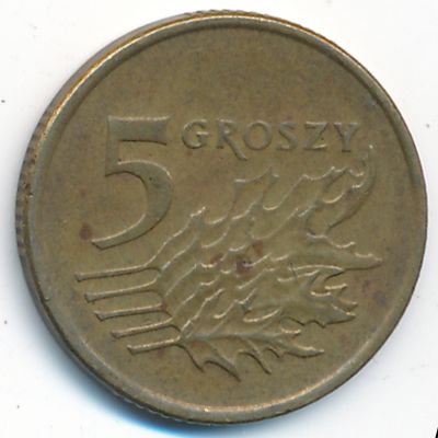 Польша, 5 грошей (1990 г.)