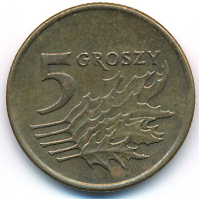 Польша, 5 грошей (1992 г.)