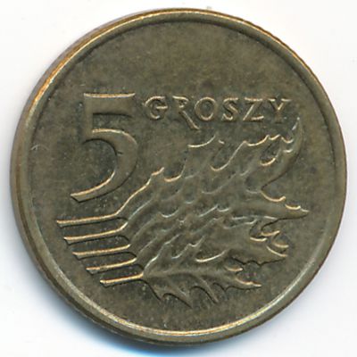 Польша, 5 грошей (2008 г.)