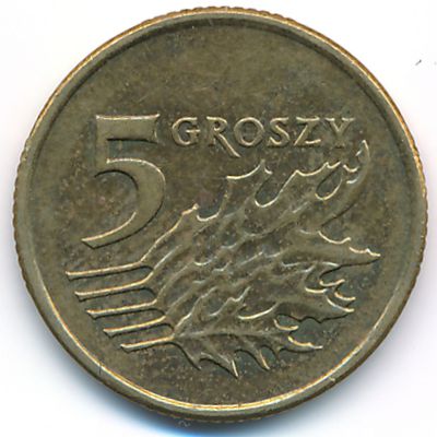 Польша, 5 грошей (2010 г.)