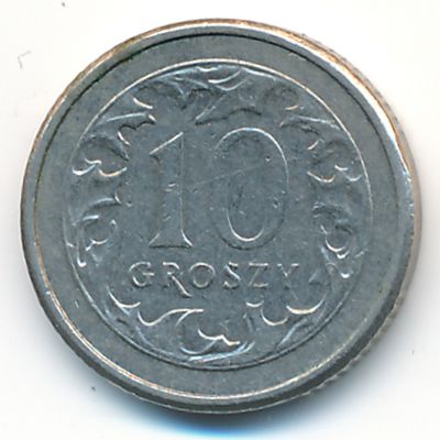 Польша, 10 грошей (1992 г.)
