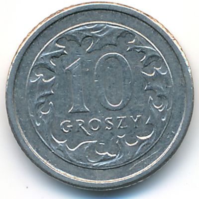 Польша, 10 грошей (2004 г.)