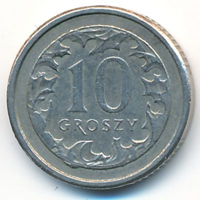 Польша, 10 грошей (2005 г.)