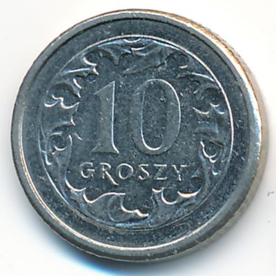 Польша, 10 грошей (2010 г.)
