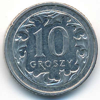 Польша, 10 грошей (2012 г.)