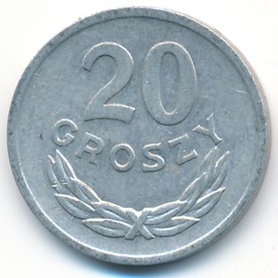 Польша, 20 грошей (1976 г.)