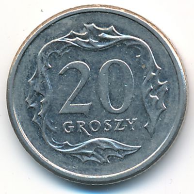 Польша, 20 грошей (2009 г.)