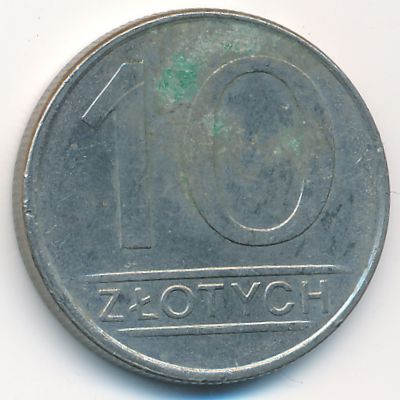 Польша, 10 злотых (1986 г.)