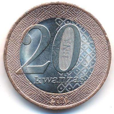 Ангола, 20 кванза (2014 г.)