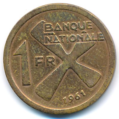 Катанга, 1 франк (1961 г.)