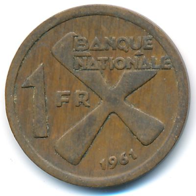 Катанга, 1 франк (1961 г.)