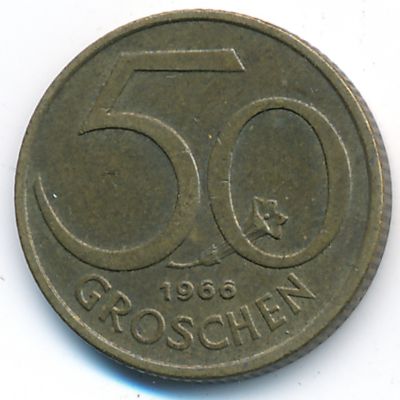 Austria, 50 groschen, 1966