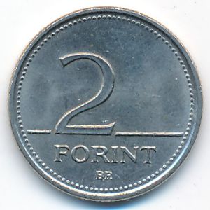 Венгрия, 2 форинта (1997 г.)