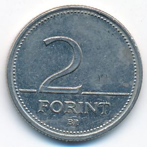 Венгрия, 2 форинта (2001 г.)
