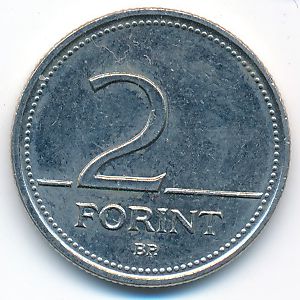 Венгрия, 2 форинта (2001 г.)