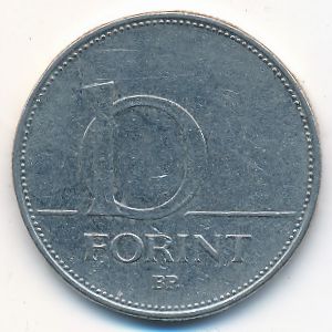 Венгрия, 10 форинтов (2003 г.)