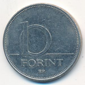 Венгрия, 10 форинтов (2006 г.)