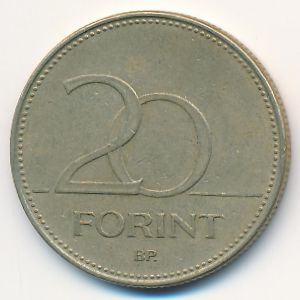 Венгрия, 20 форинтов (1994 г.)
