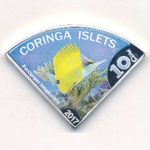 Острова Коринга., 10 долларов (2017 г.)