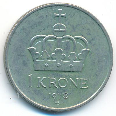 Норвегия, 1 крона (1978 г.)