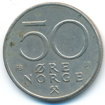Норвегия, 50 эре (1978 г.)