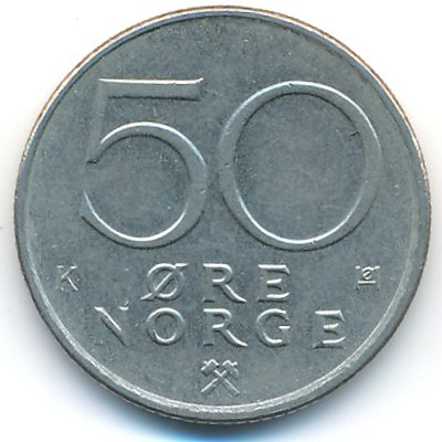 Норвегия, 50 эре (1983 г.)