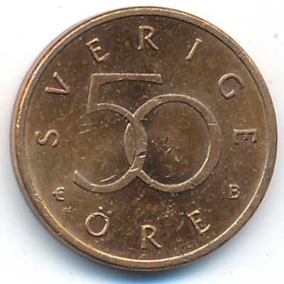 Швеция, 50 эре (2001 г.)