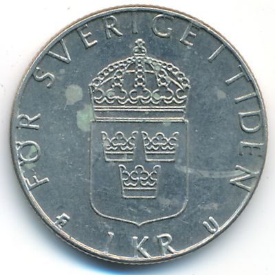 Sweden, 1 krona, 1979