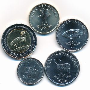 Уганда, Набор монет