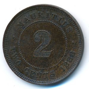 Маврикий, 2 цента (1888 г.)