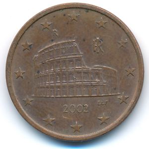 Италия, 5 евроцентов (2002 г.)