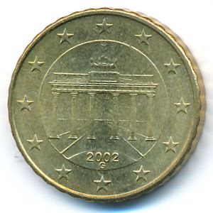 Германия, 10 евроцентов (2002 г.)