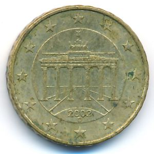 Германия, 10 евроцентов (2002 г.)