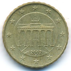 Германия, 10 евроцентов (2002 г.)