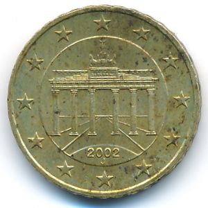 Германия, 10 евроцентов (2002 г.)