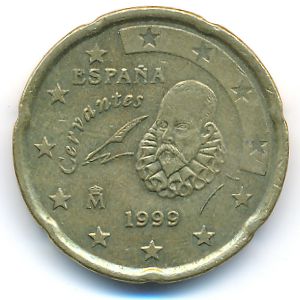 Испания, 20 евроцентов (1999 г.)