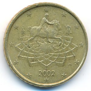 Italy, 50 euro cent, 2002