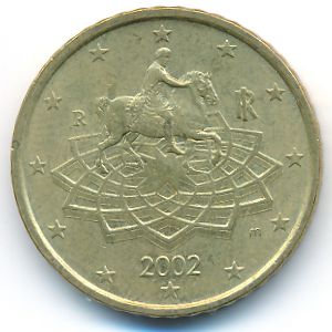 Italy, 50 euro cent, 2002
