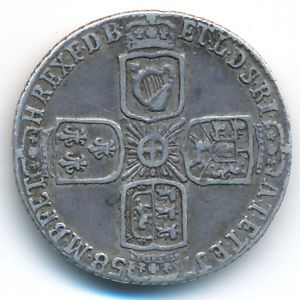 Великобритания, 6 пенсов (1758 г.)