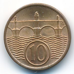 Чехословакия, 10 гелеров (1935 г.)