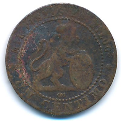 Spain, 1 centimo, 1870