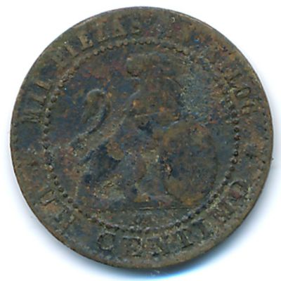 Spain, 1 centimo, 1870