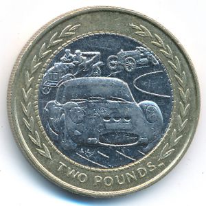 Isle of Man, 2 pounds, 1998