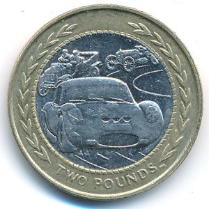 Остров Мэн, 2 фунта (1998 г.)