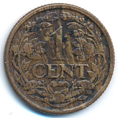 Нидерланды, 1 цент (1918 г.)