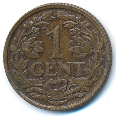 Нидерланды, 1 цент (1925 г.)
