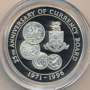 Каймановы острова, 2 доллара (1996 г.)