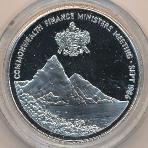 Saint Lucia, 10 dollars, 1986