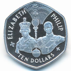 East Caribbean States, 10 dollars, 2007