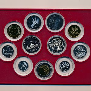 Италия, Набор монет (1985 г.)